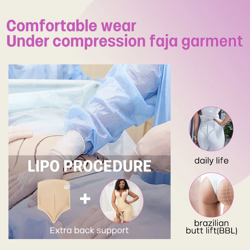 Women Post Operative Liposuction Bbl Lipo Foam Back Support Flattening Belly Ab Board Faja