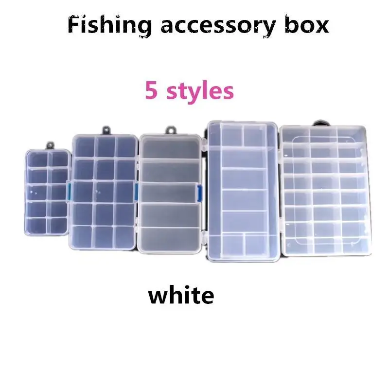 

Plastic 5/10/15/24 Compartments Fishing Lure Bait Hook Tackle Storage Box Case Container Fishing Tackle Boxes