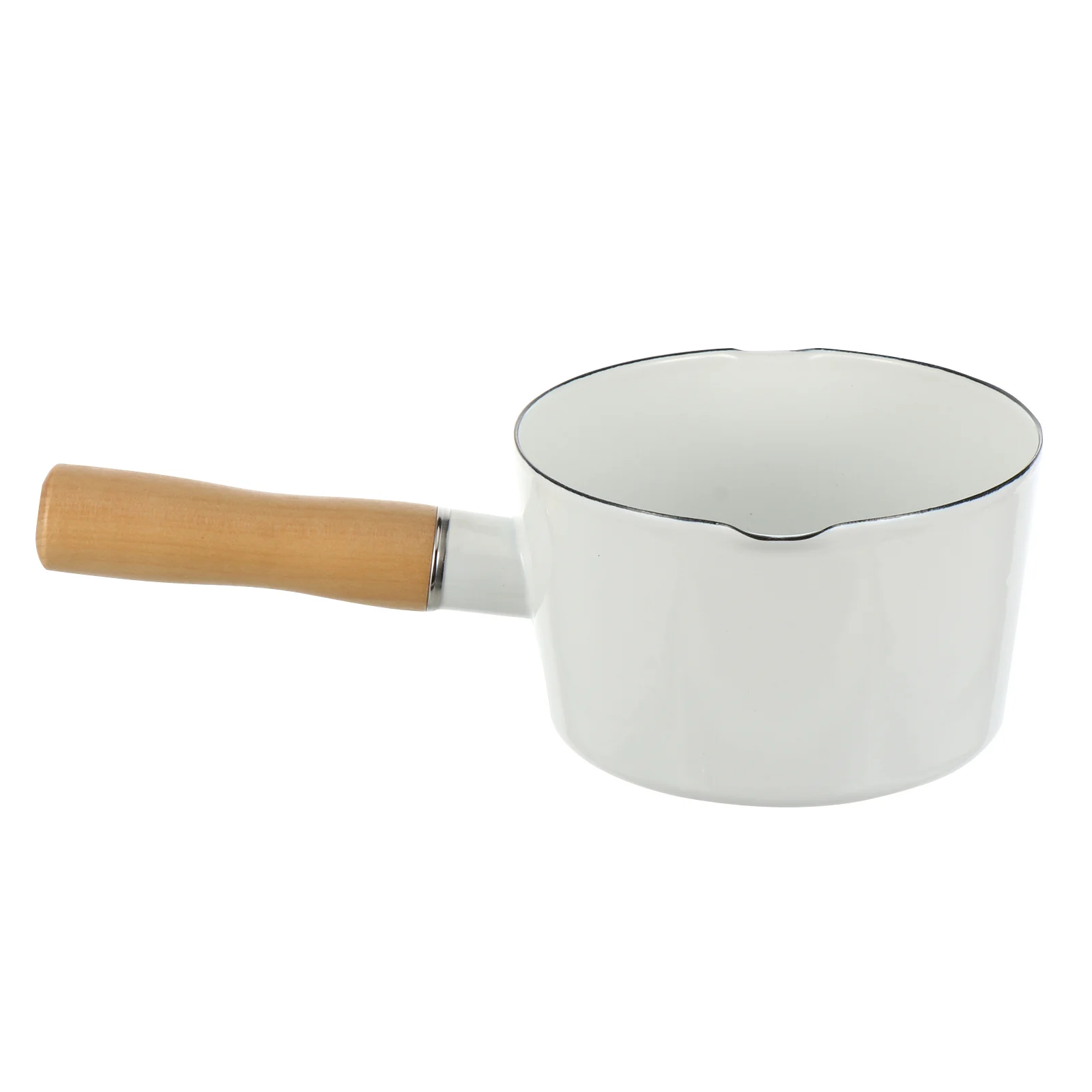 

Mini Enamel Milk Pot Non Stick Saucepan For Food Soup Noodle Cooking Kitchen Cookware Smooth Edge