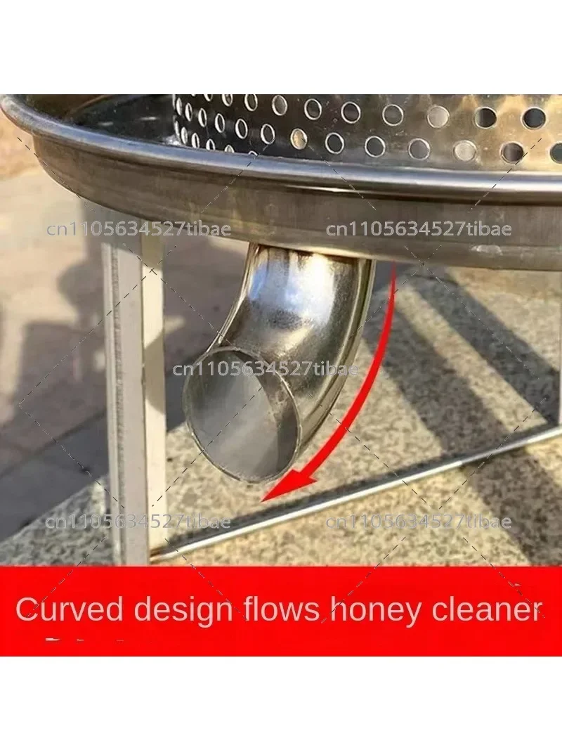 Stainless Steel Manual Honey Press Beeswax Honeycomb Extractor