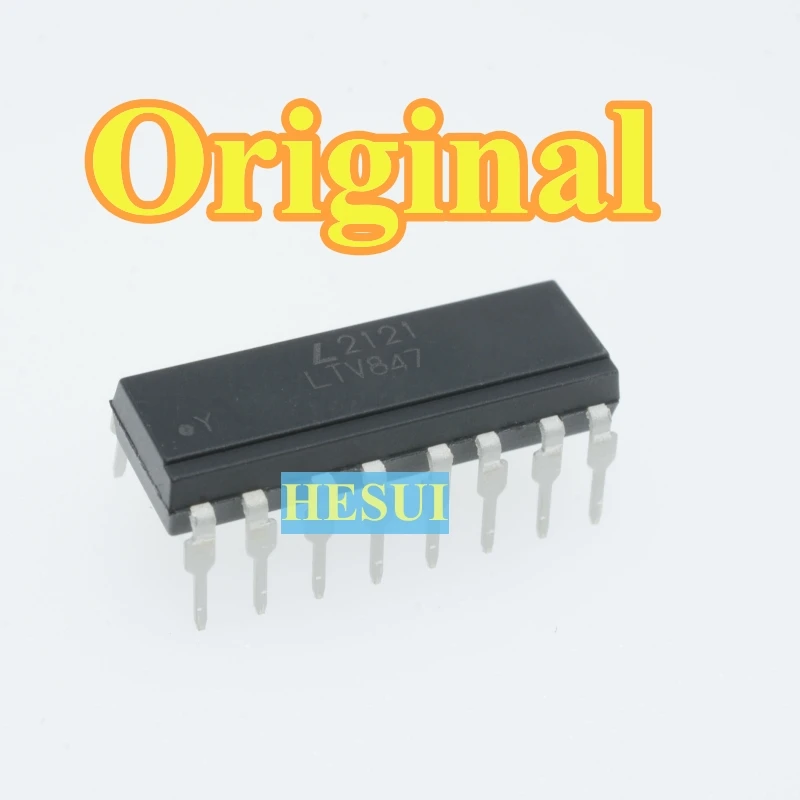 500pcs/1000pcs LTV-847 DIP-16 transistor output optocoupler original