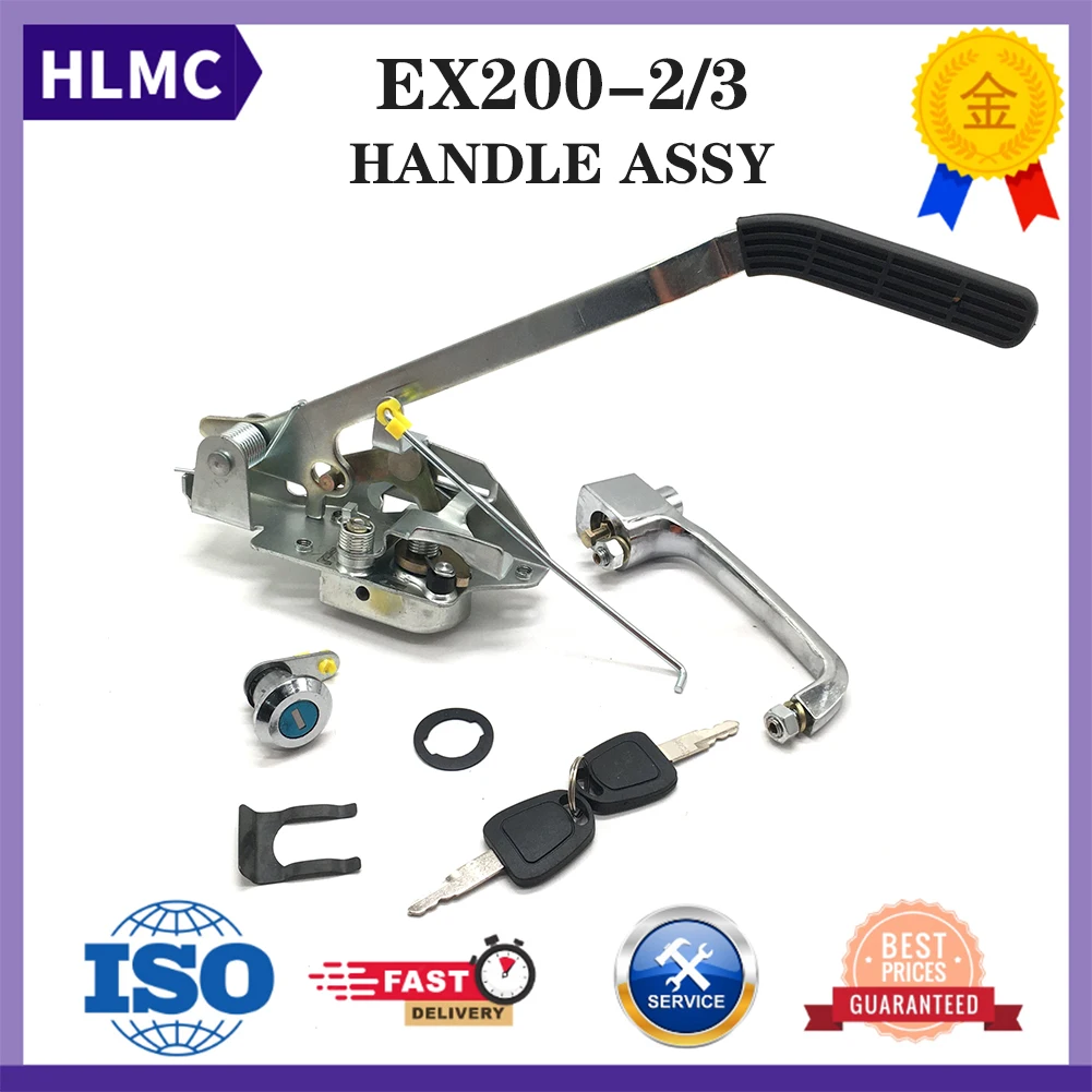 Excavator Accessories EX60-2 EX60-3 EX120-2 EX120-3 EX200-2 EX200-3 Excavator Parts Cab Door Lock Assy