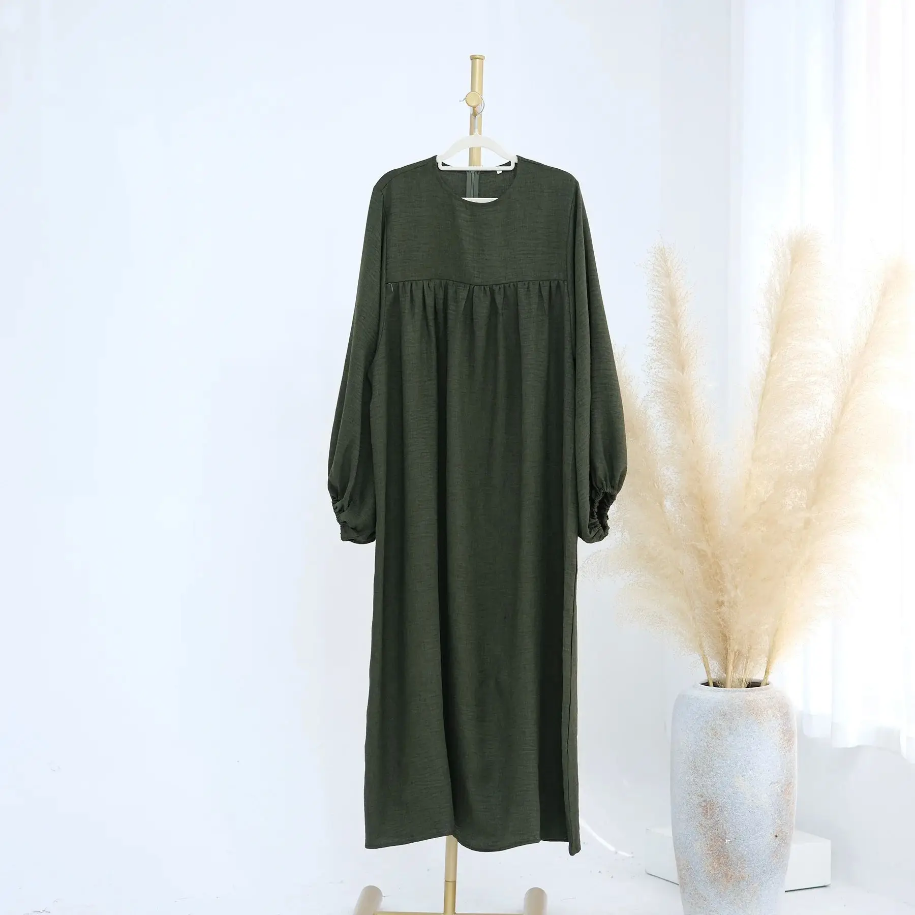 Robe d'allaitement à fermeture éclair sur le devant pour femmes, vêtements d'allaitement confortables, Design personnalisable, Service de couture Cus disponible