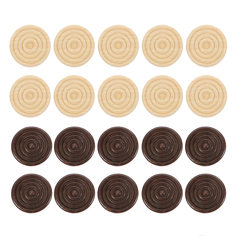 

96 Pcs Chess Accessories Board Game Communion Wafer Backgammon Round Chessman Checkers