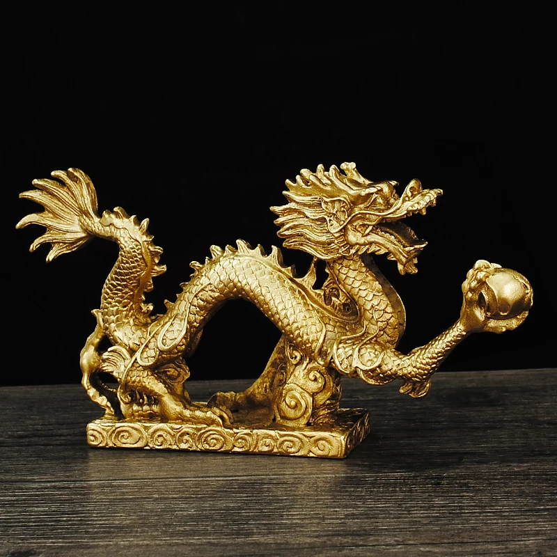 

Dragon and Phoenix Chengxiang Decoration Pure Copper Hanlong Hanfeng Qinglong Fire Phoenix Opera Zhuolong Zodiac Dragon Shenlong