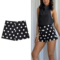 Women Fashion Polka Dot Printing Shorts Vintage High Waist Casual Loose Shorts Summer 2026 Female Holiday Short Pants