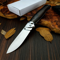 Hot Sale Premium Quality Best Selling Ebony Handle Folding Knife Outdoor Hunting Fishing Backpacking Essential Equipment Tool