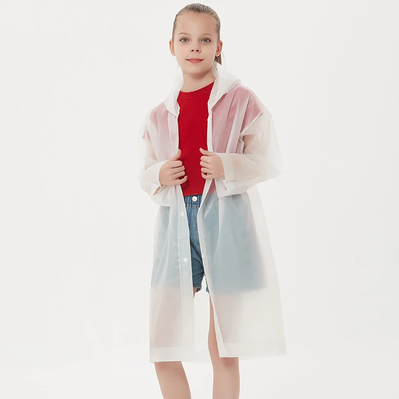 

Children Rain Poncho Non-Disposable Travel Rain Gear Coat Outdoor Hiking Accessories Child Raincoat Kids Rainwear Waterproof