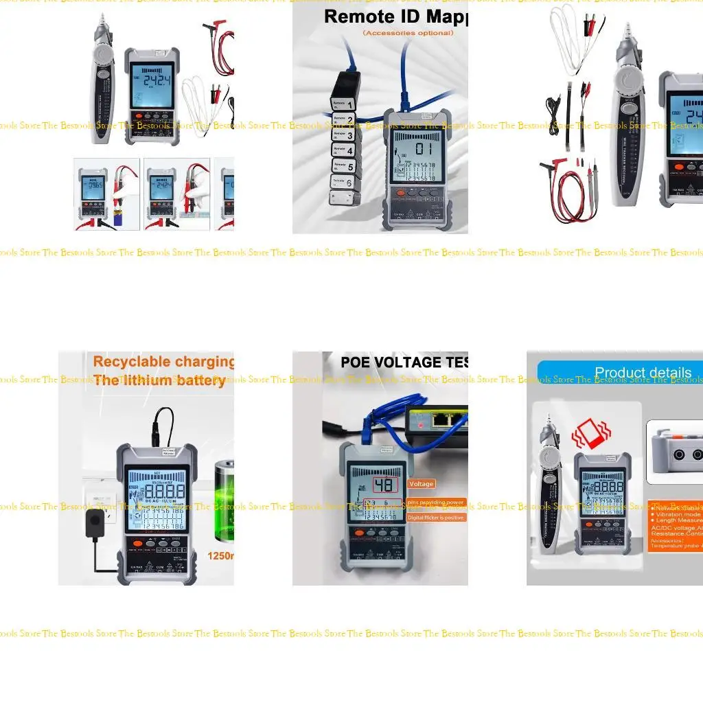 

12pf Advanced Networking Cable Tester с функциями тестирования POE и цифрового отслеживания