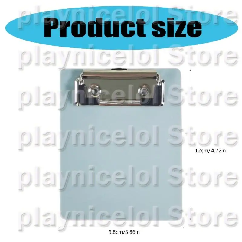E8BA 12x9.8cm Conference Clipboard Writing Board for Office School Restaurant Cafe