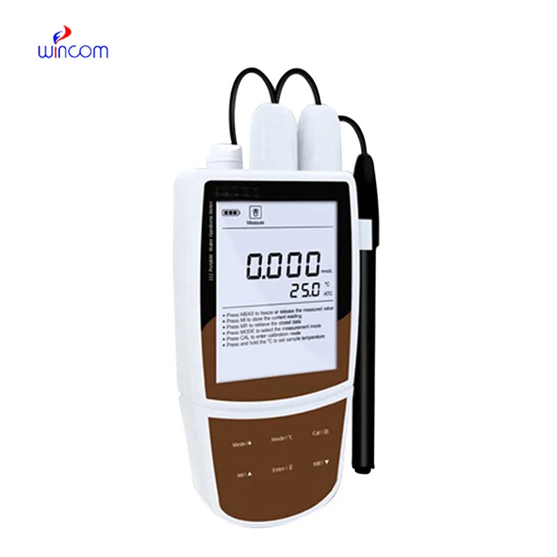 Digital Portable Water Hardness Meter Testing Multiparameter Acid Concentration Meter