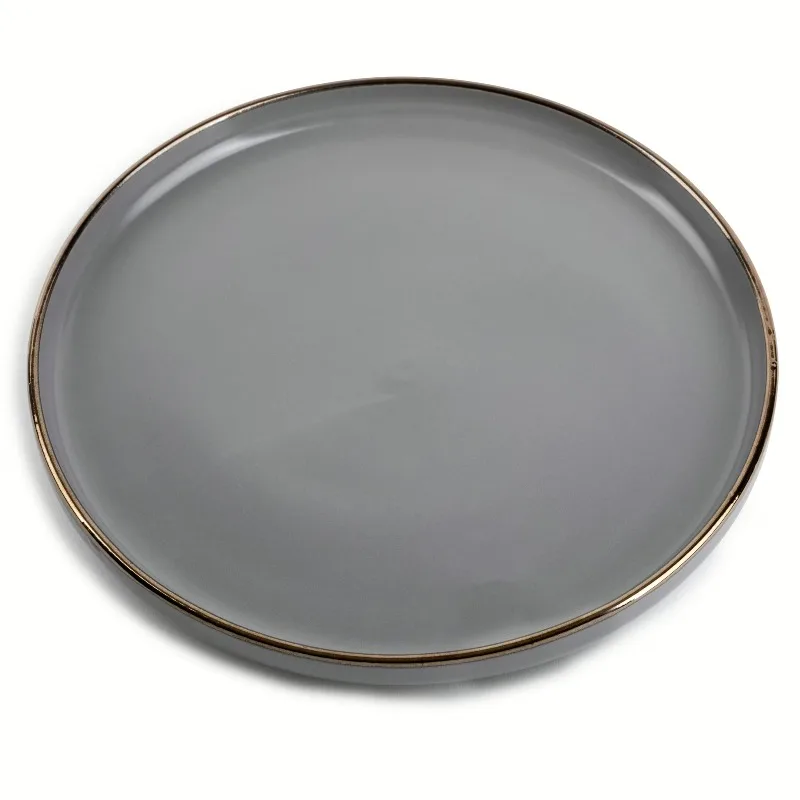 Ava Dinner Plate, Grey