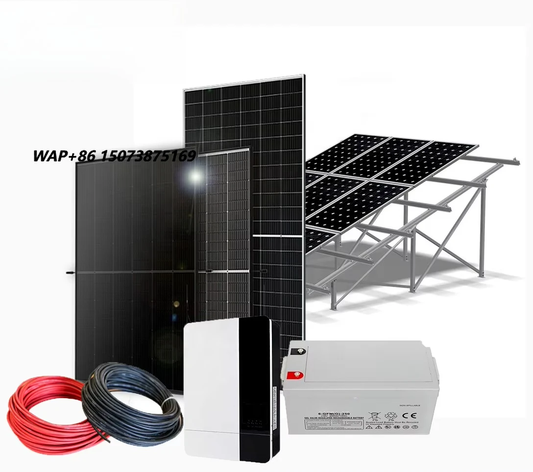Complete Hybrid Solar Energy System 3 Phase 5Kw 8Kw 10Kw On/Off Grid  Lithium Ion Ground Mounting Solar Panel Power System