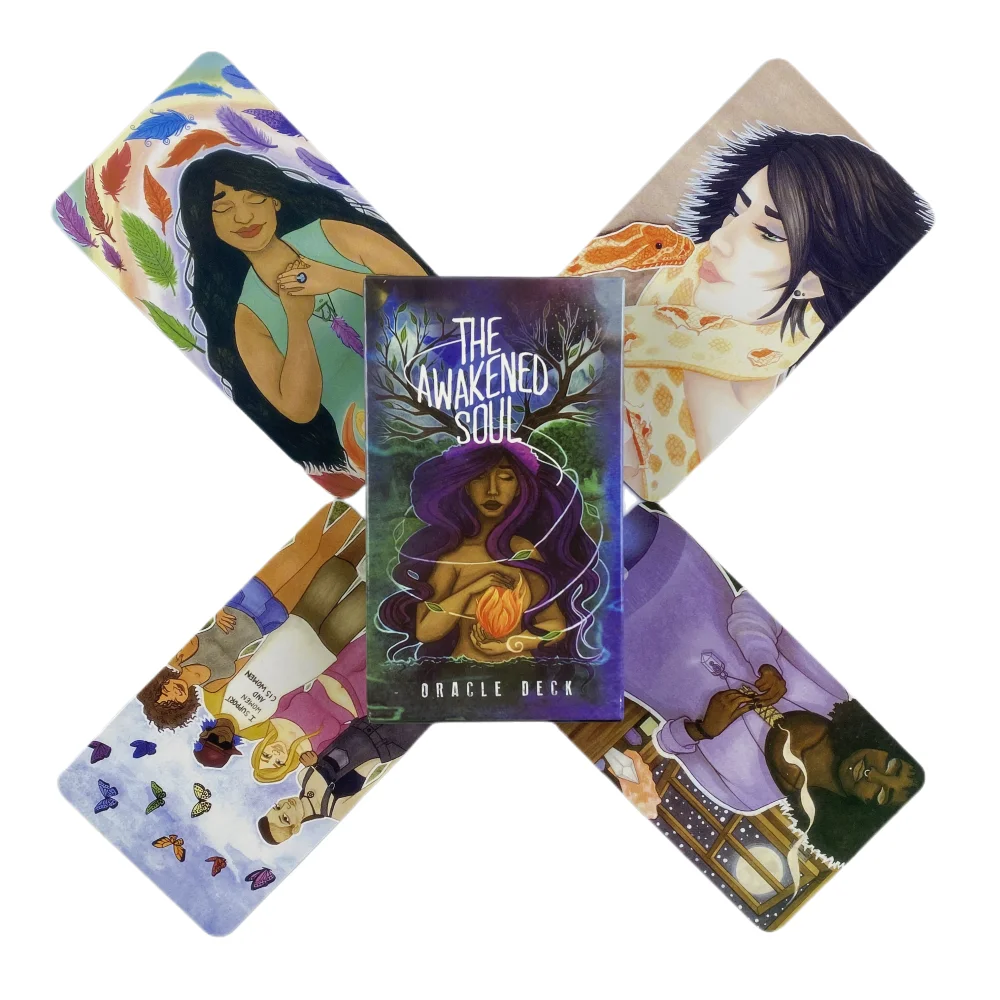 The Awakened Soul Oracle Cards Tarot Divination Deck English Vision Edition Board Playing Game For Party