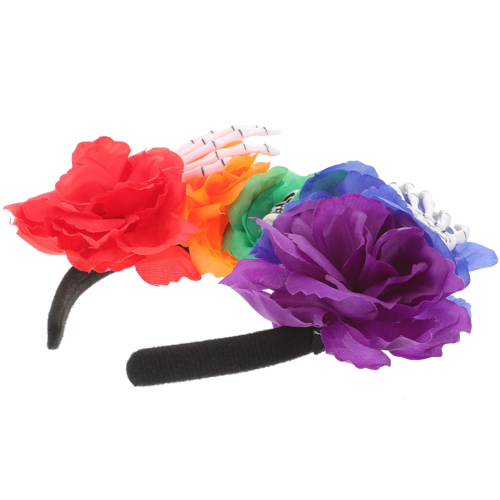 

Skull Shape Headband Halloween Adults Handmade Polyester Plastic Comfortable Fit Halloween Party Hair Band Adults Headbands