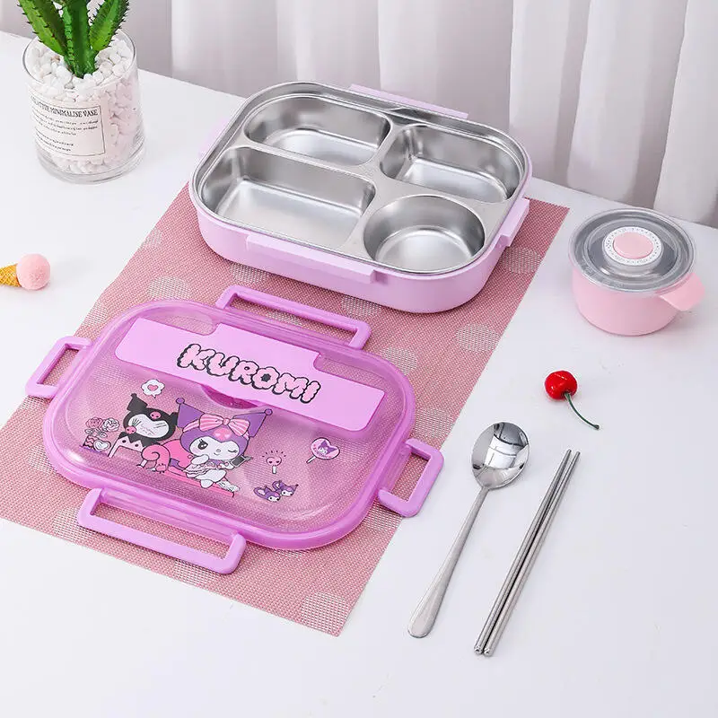 سانريو ماي ميلودي كورومي صندوق الغداء صندوق الفواكه والخضروات كارتون ضرب المنتج منتج جديد سعة كبيرة في الهواء الطلق المحمولة الكبار #6