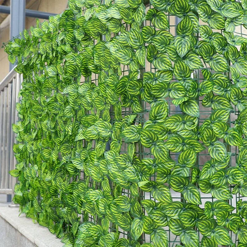 Green Leaf Fence Panels Privacy Fence Screen For Home Garden Yard Decoration Outdoor Wall Decor