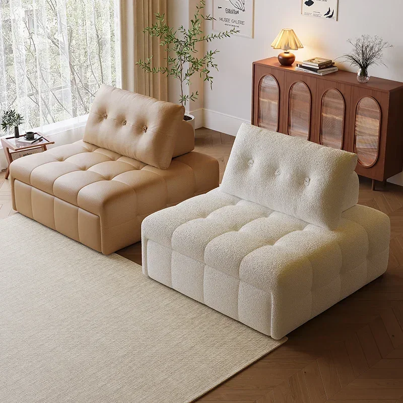 

Electric Foldable Living Room Sofas Lazy Comfortable Bedroom Nordic Sofa Bed Recliner Simple Design Home Furniture Banken LLLS