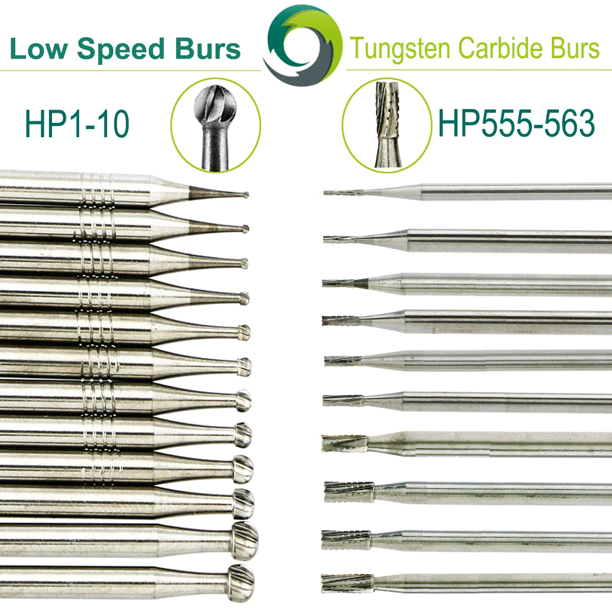 WAVE Dental Burs Low Speed Dental Tungsten Carbide Bur Dentistry Drill Dental Strawberries HP Dentist Materials 5Pcs/Pack