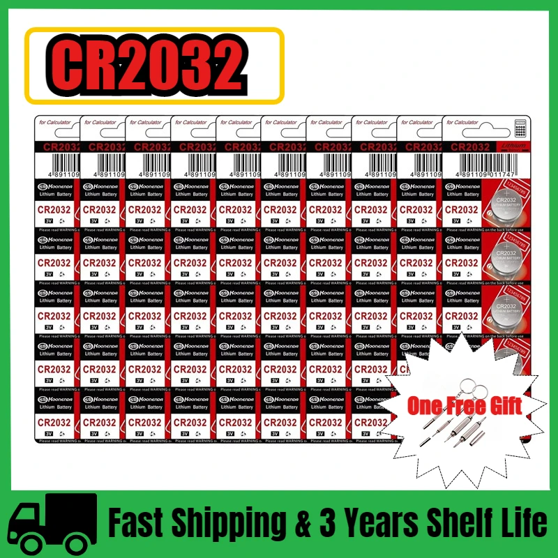 10-50PCS CR2032 Button Cell 3V Lithium Battery For Electronic Car Key Watch Toy Calculator Remote Control CR 2032 Button Battery