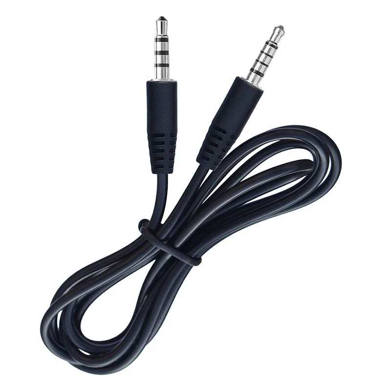 5 Pole to 4 Pole 3.5mm Jack Male To Male  Audio Cable 1M