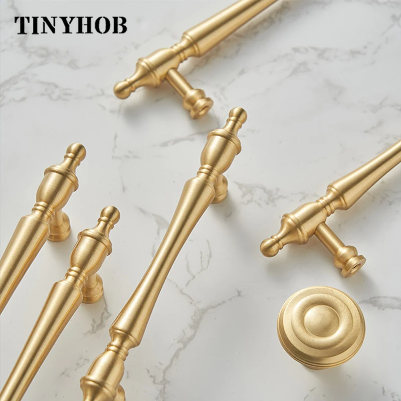 Modern /Solid Brass Furniture Handles for Cabinets and Drawers  Wardrobe Dresser Cupboard / Bedroom Drawers Knobs and Handles