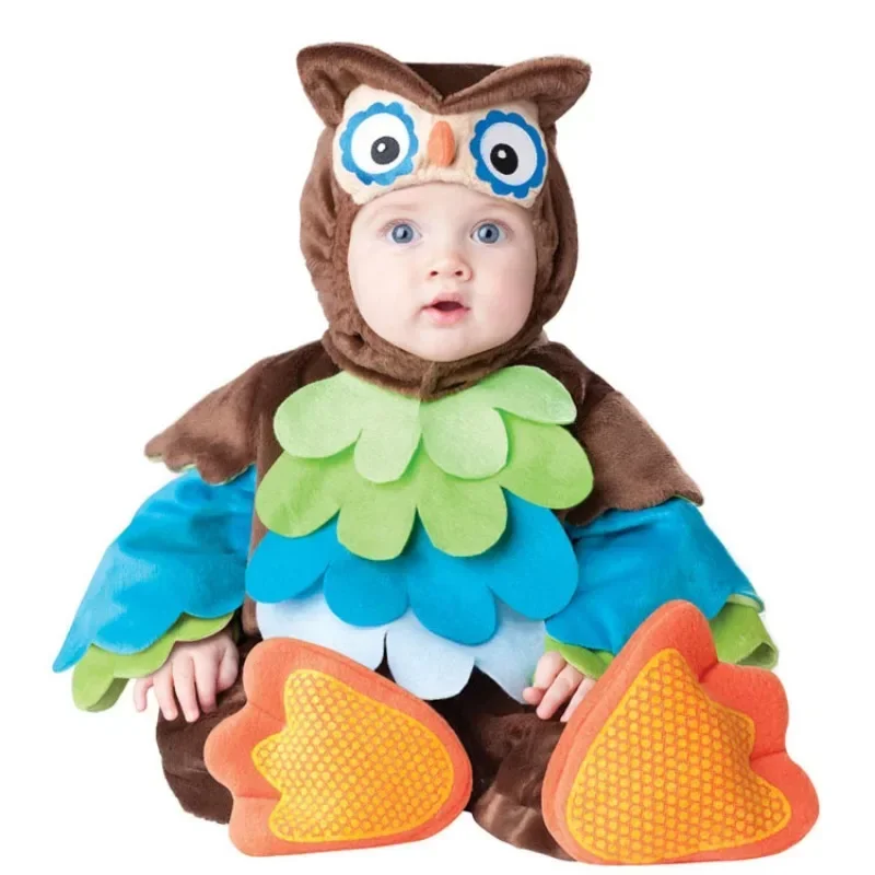 Baby Christmas Holiday Halloween Animals Cosplay Costume Infant Girls Boys Lion Dinosaur Rompers Elk Toddlers New Year Clothes