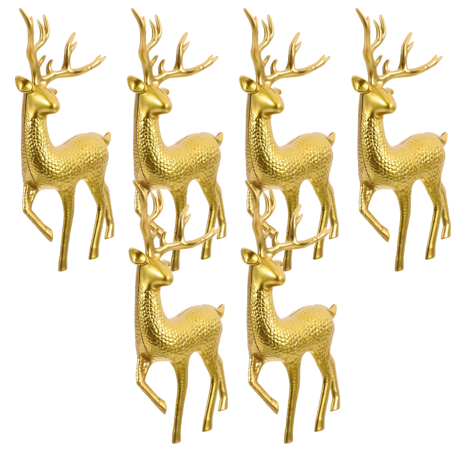 6 قطعة زينة الرنة عيد الميلاد الأيائل التماثيل عطلة منضدية زخرفة للمنزل مكتب مشهد الحفلات سطح المكتب ديكور احتفالي #2