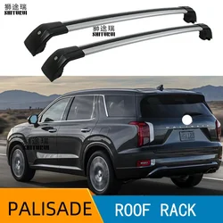 SHITURUI 2Pcs Roof Bars for HYUNDAI PALISADE 2019-2023  Aluminum Alloy Side Bars Cross Rails Roof Rack Luggage Carrier