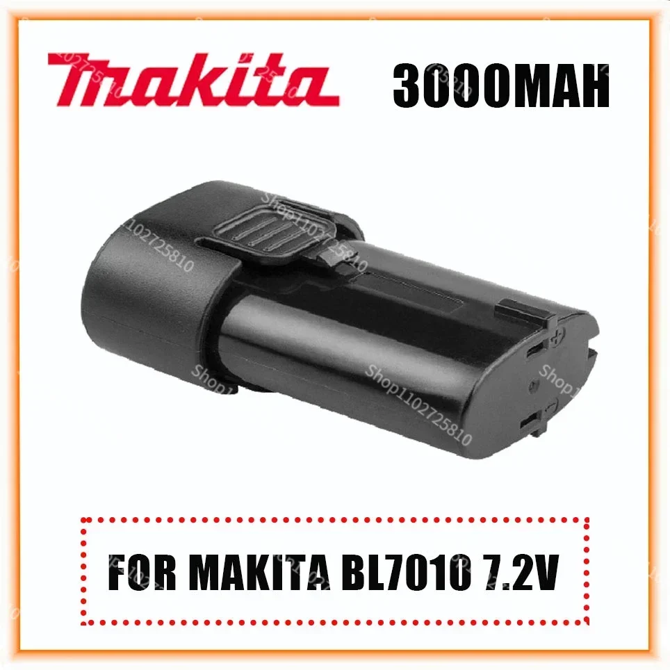 

7.2V 3000mAh BL7010 Li-ion Battery Replacement Makita 194355-4 TD020 TD020D TD020DS DF330D ML704 TD090D Power Tools