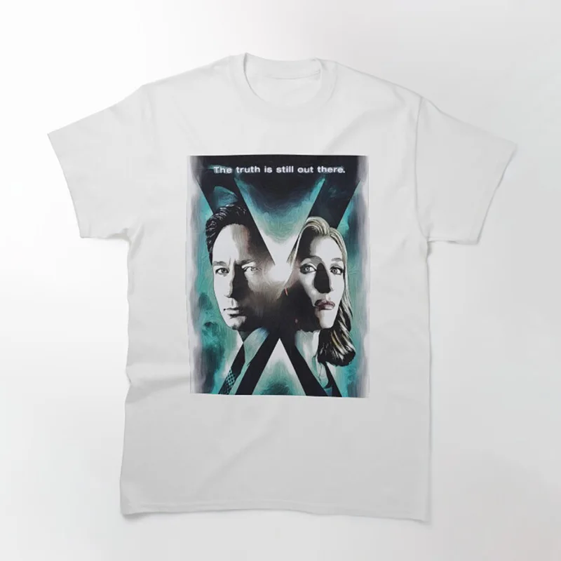 Believe Trust No One Vintage Sci fi tv series The X Files Gift t shirt 0305 Retro Alien movie Graphic clothes All size top S-6XL