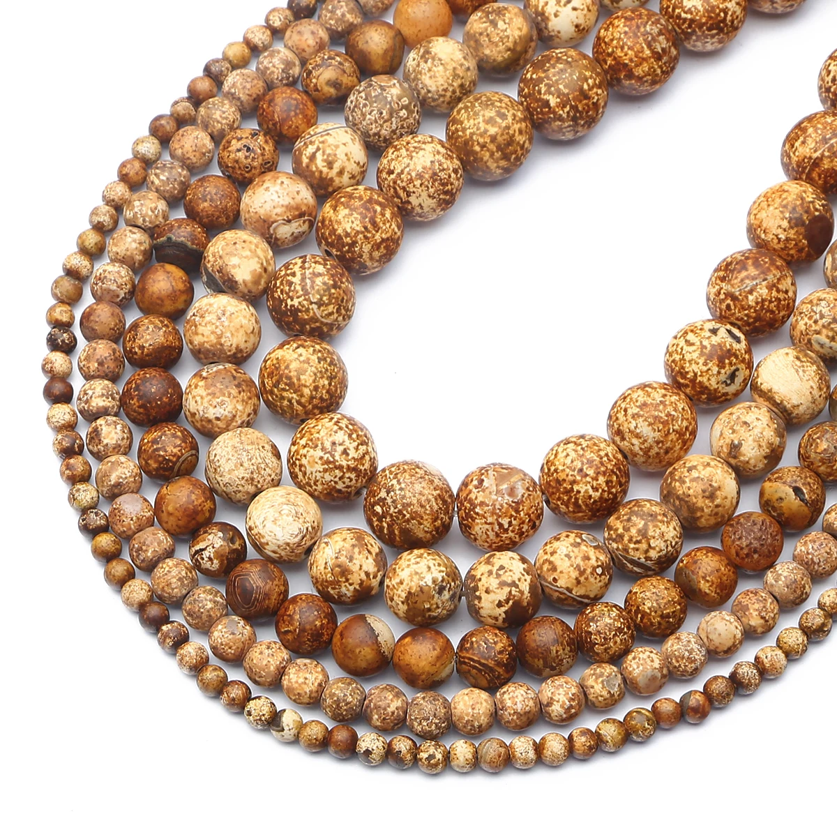 

Natural Wood Bark Agates Stone Beads Round Loose Spacer Bead For Jewelry Making DIY Fashion Necklac Bracelets Earring Accessory