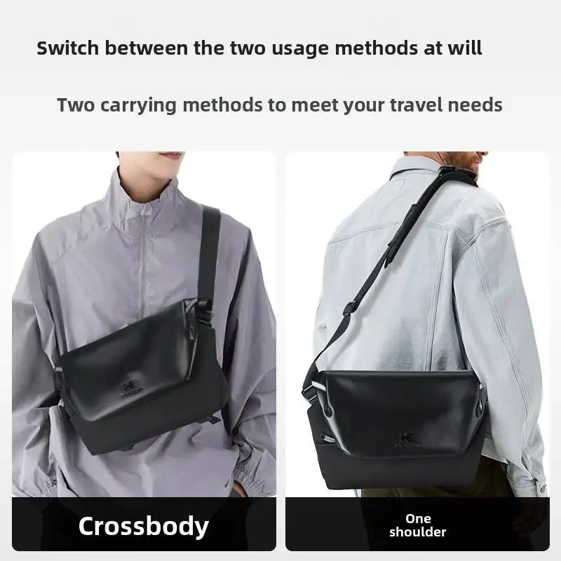 New Lightweight Crossbody Functional Style Portable Commuter Men's Fashionable High-End Multifunctional Shoulder Bag