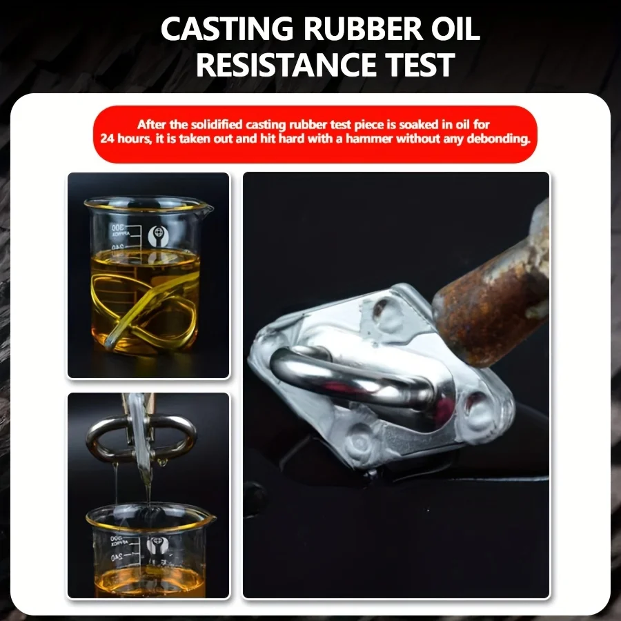 Metal Repair Glue Paste High Temperature 2 In1 Industrial AB Caster Glue High Strength Bonding Sealant Strong Casting Welding 50ML Includes mixing tools.