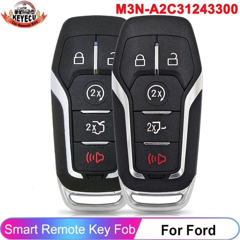 

KEYECU For Ford Fusion Explorer Edge Mustang 2013 2014 2015 2016 2017 M3N-A2C31243300 ID49 902MHz Remote Key Fob Smart Card