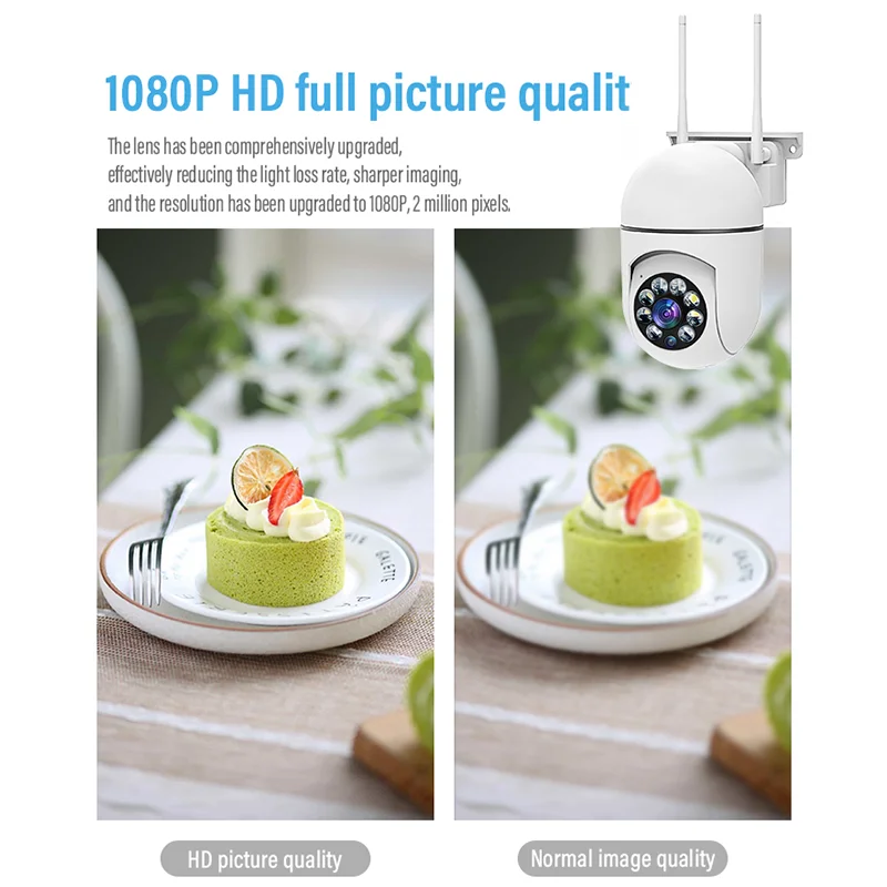 HD WiFi IP Camera Security Protection Surveillance Kamera CCTV Smart Home 1080P Outdoor 360 PTZ Auto Tracking Monitor IP Cam image 3