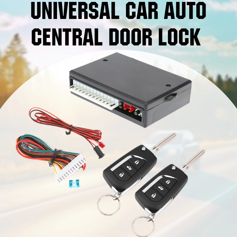 Auto Auto Keyless Entry Systeem Afstandsbediening Centrale Vergrendeling Kit Universele Auto Centrale Deurslot Keyless Entry Systeem Afstandsbediening