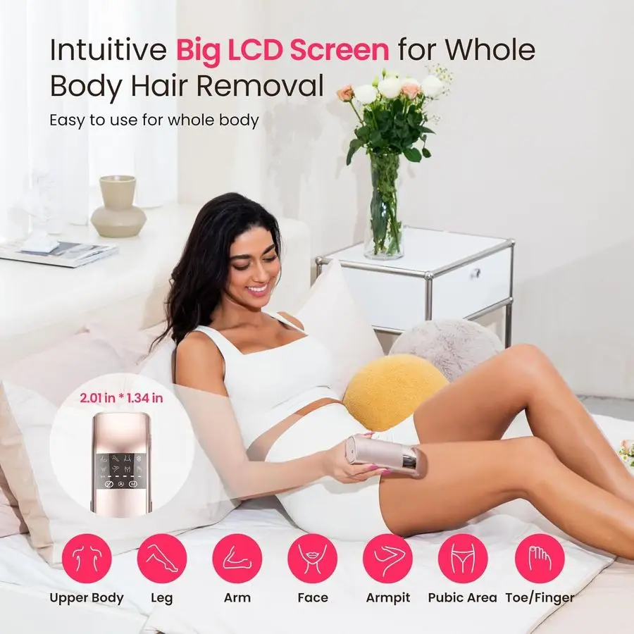 

Laser Hair Removal for Women and Men, 25J TriplePulse Permanent Hair Removal Device for Ingrown amp Coarse Hair, 37F Painless Sa