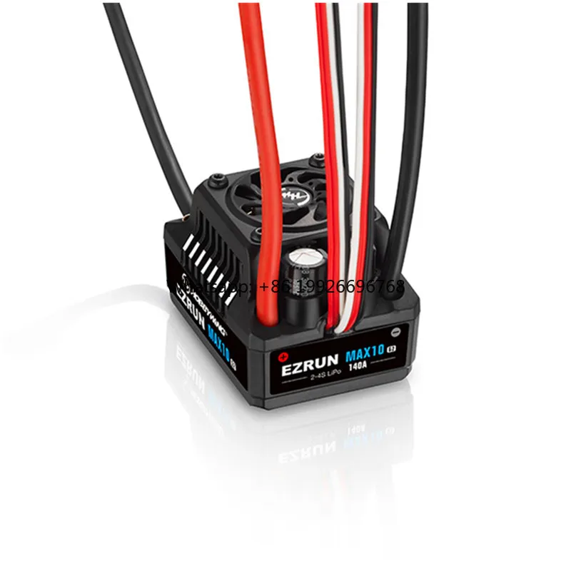 

Hobbywing 140A Sensored Brushless ESC Waterproof EzRun MAX10 G2 for 1/10 RC Cars Monster Trucks Motor Components for Short facto