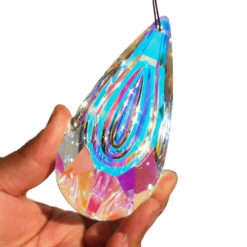 Catcher, Large Prismatic Light Catcher Window Hanging Decorative Rainbow Maker 2-Pack