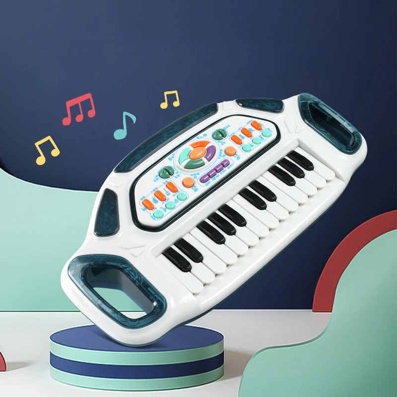 Crianças multifuncional música som luz teclado eletrônico bebê montessori educação precoce instrumento musical crianças piano brinquedo