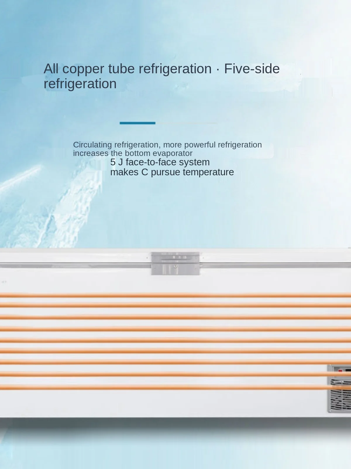 ZC minus 60 Degrees Freezer Ultra-Low Temperature Freezer minus 80 Industrial Refrigerator Commercial Horizontal Large Capacity