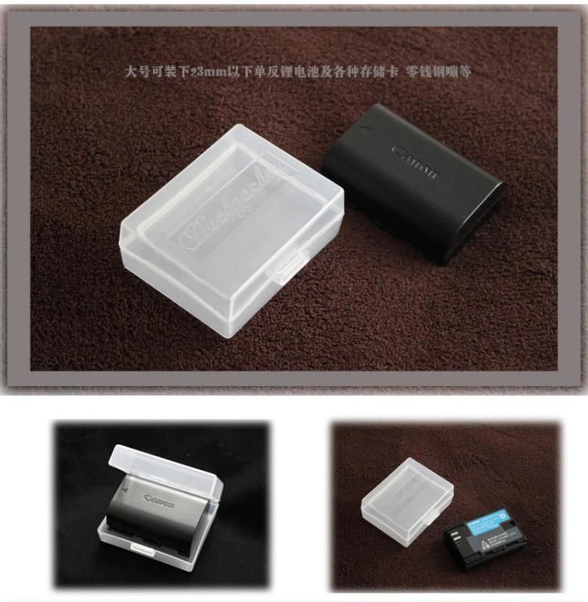 Custodia protettiva per scheda SD con custodia protettiva in plastica rigida per batteria della fotocamera