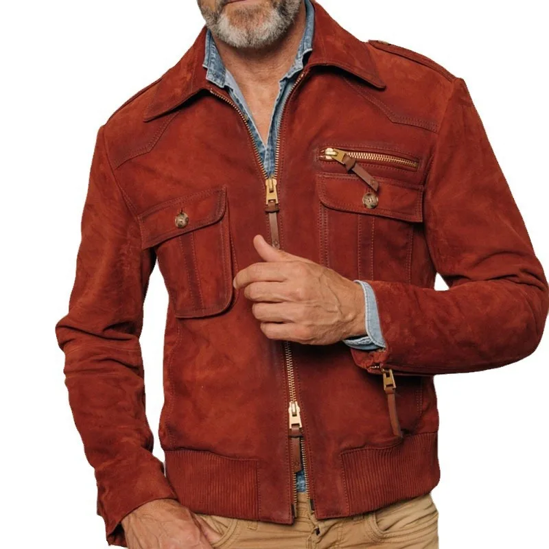 Manteau en denim occidental pour hommes, veste Renaissance mince, manteau populaire, mode nordique classique, automne et hiver