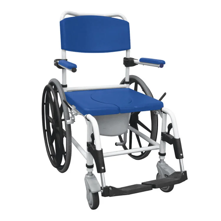 الكراسي المتحركة اليدوية كبار السن النقل كراسي عجلات خفيفة الوزن كرسي المسنين مع عجلات للمعاقين #3