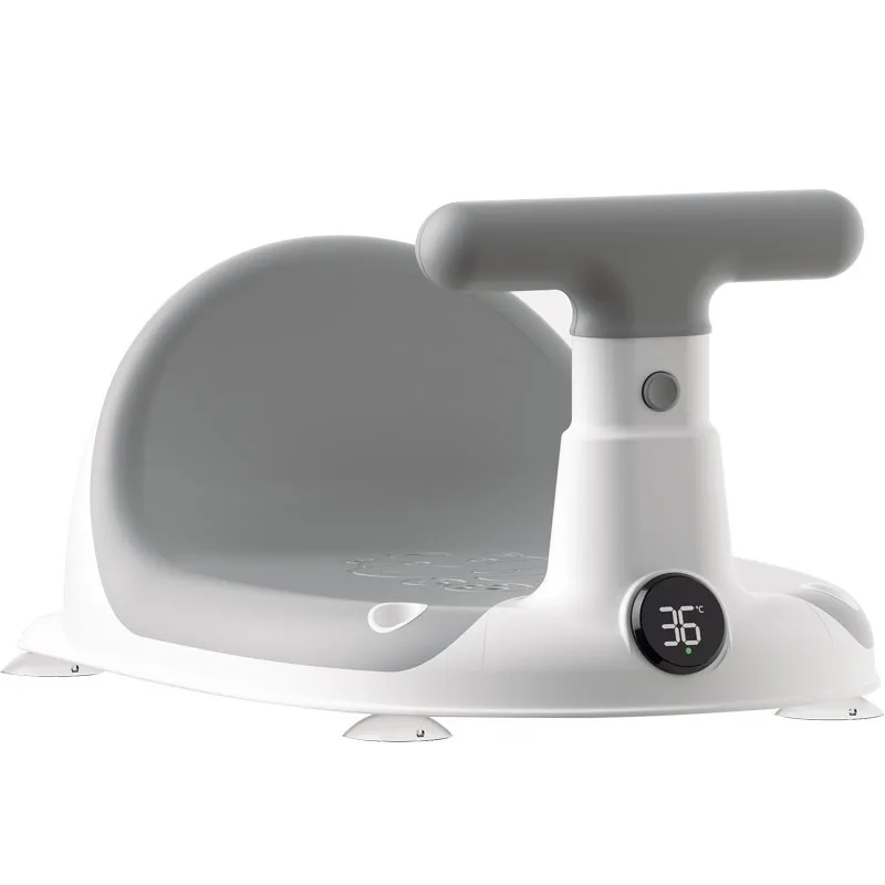 

Baby Bath Seat for Babies 6 Months & Up Sitting Up with Temperature Alert Soft Cushion+Suction Cup,Infant Bath Seat for Baby