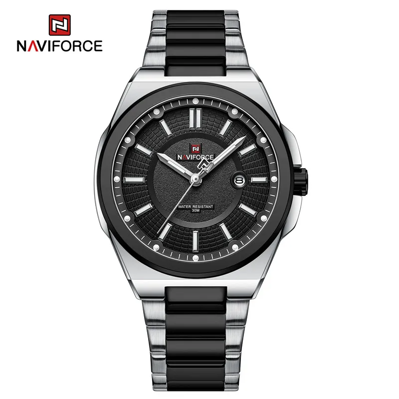 Top Marke NAVIFORCE Männer Quarzuhr Edelstahl Band Casual Sport Männliche Armbanduhr Leucht Heißer Verkauf Relogio Masculino
