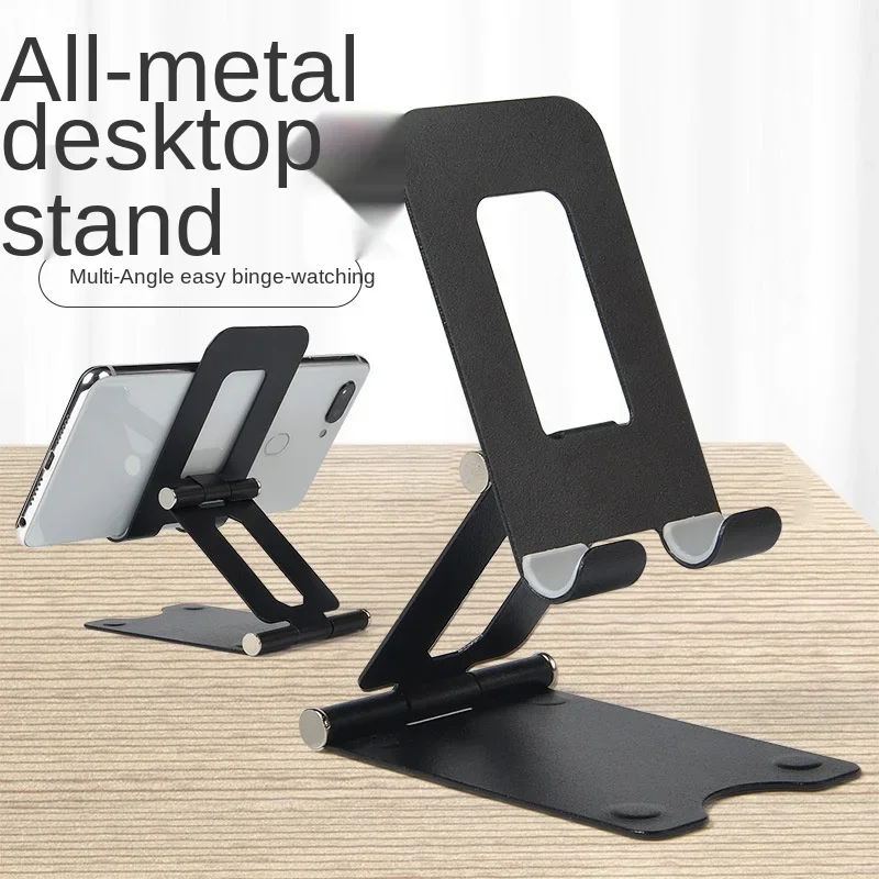 Support de bureau en métal pliable pour téléphone portable, Support extensible pour IPhone IPad, supports réglables