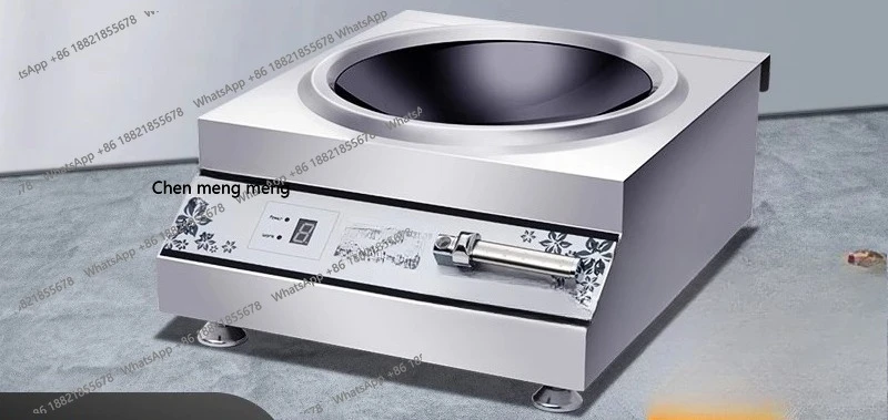 

Chef Mai Commercial Induction Cooker Concave Stir-Fry Stove Kitchen Wok Stir-Fry Cooker Induction Cooker