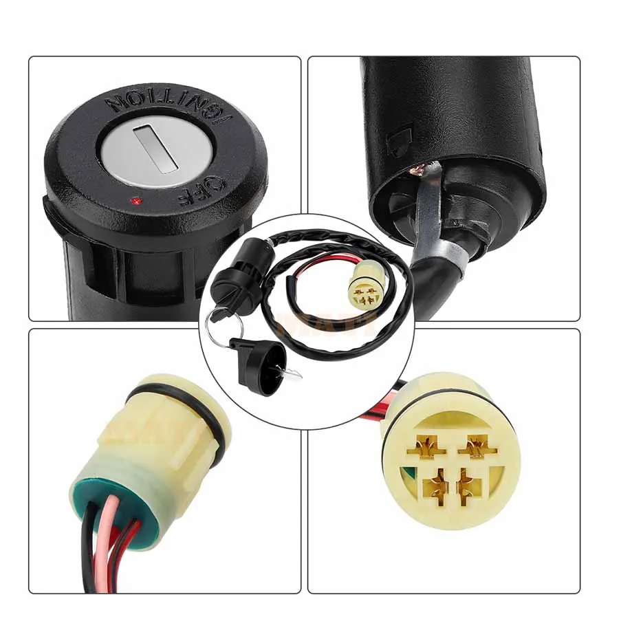 Ignition Key Switch for Honda Foreman 450 500 520 Rancher 350 400 420 Rincon 650 680 Rubicon 500 520 35100-HP0-A71 35100-HN5-670